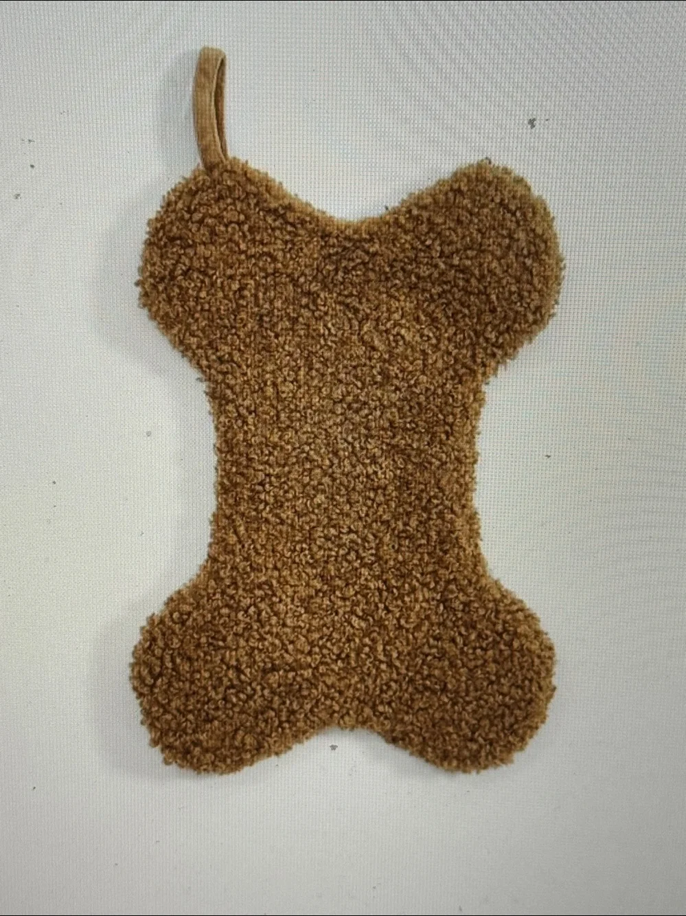Cozy teddy faux fur bone pet stocking cat dog
